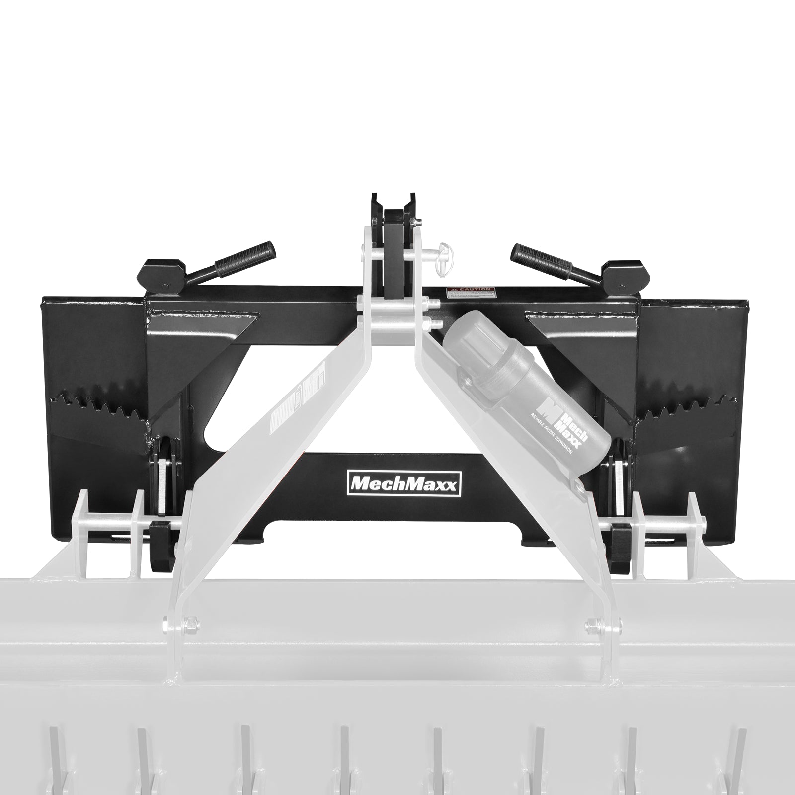 Universal Skid Steer Quick Attach to Category 1 3-Point Quick Hitch Adapter, 3,000 lb Capacity, SSQH1B
