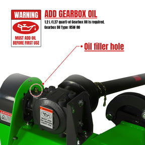 48" Standard 3 Point Offset Flail Ditch Bank Mower, 25-50HP, VAM48