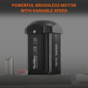 7‘’ x 27-1/2‘’ Benchtop Mini Mill Drill Machine, Variable Speed, Brshless Motor, R8 Spindle, 1.5 HP, 110V, Compact Milling Drilling Tool for Garage Shop, DIY Metalworking with Stand VM25L