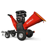 8 inch ZONSEN E-Start 1000cc 35hp Gas Powered 4 - Wheel Drum Wood Chipper with Taillight , B200