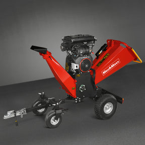 8 inch ZONSEN E-Start 1000cc 35hp Gas Powered 4 - Wheel Drum Wood Chipper with Taillight , B200