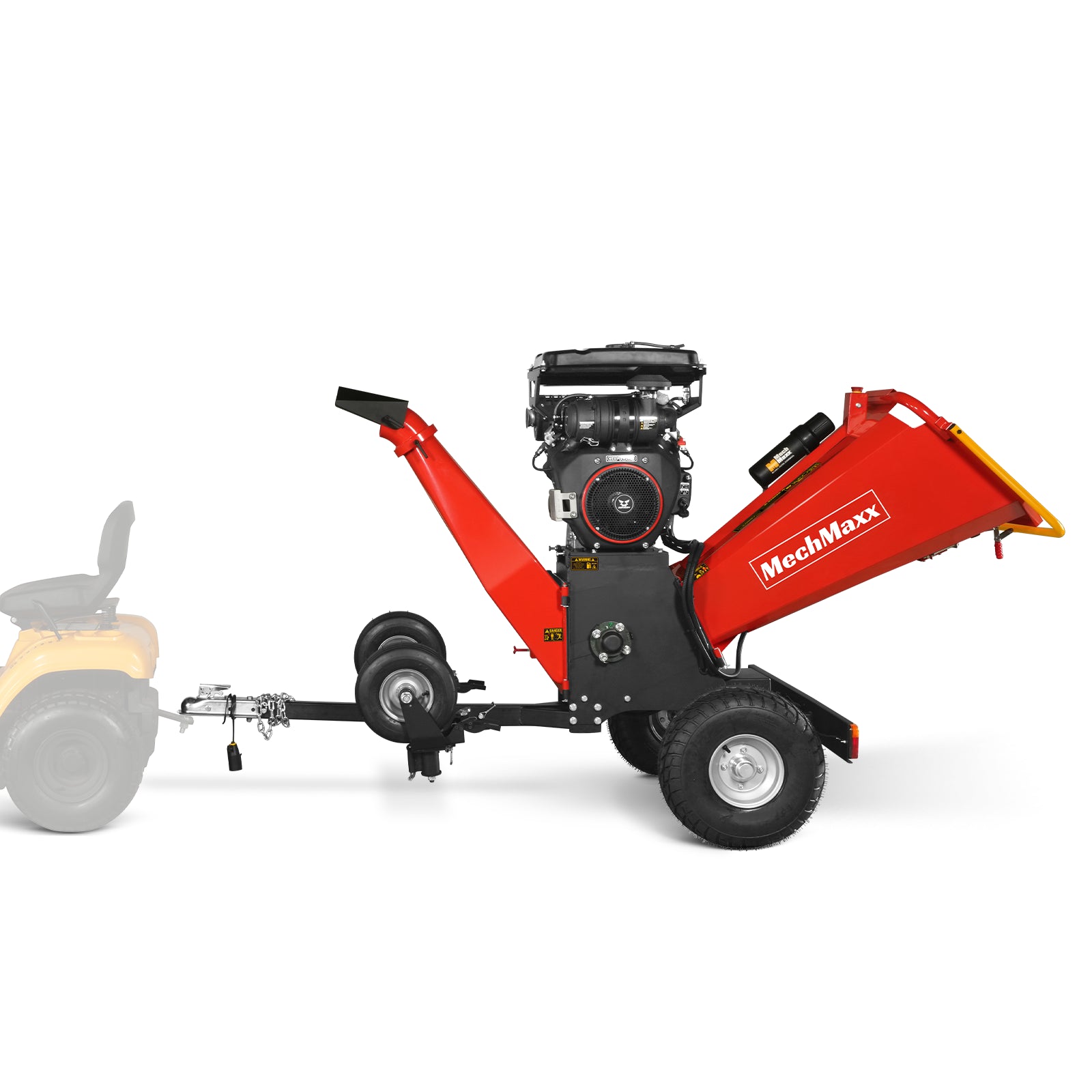 8 inch ZONSEN E-Start 1000cc 35hp Gas Powered 4 - Wheel Drum Wood Chipper with Taillight , B200