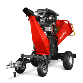 8 inch ZONSEN E-Start 1000cc 35hp Gas Powered 4 - Wheel Drum Wood Chipper with Taillight , B200