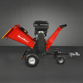 8 inch ZONSEN E-Start 1000cc 35hp Gas Powered 4 - Wheel Drum Wood Chipper with Taillight , B200