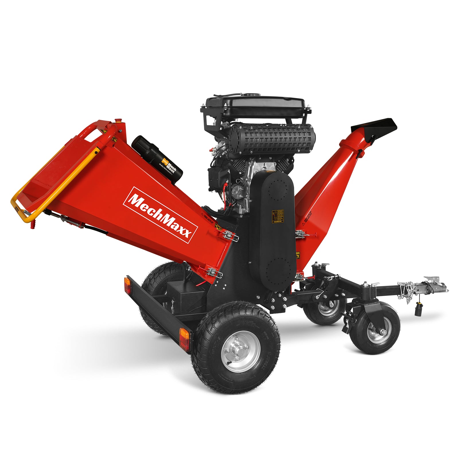 8 inch ZONSEN E-Start 1000cc 35hp Gas Powered 4 - Wheel Drum Wood Chipper with Taillight , B200