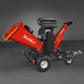 8 inch ZONSEN E-Start 1000cc 35hp Gas Powered 4 - Wheel Drum Wood Chipper with Taillight , B200