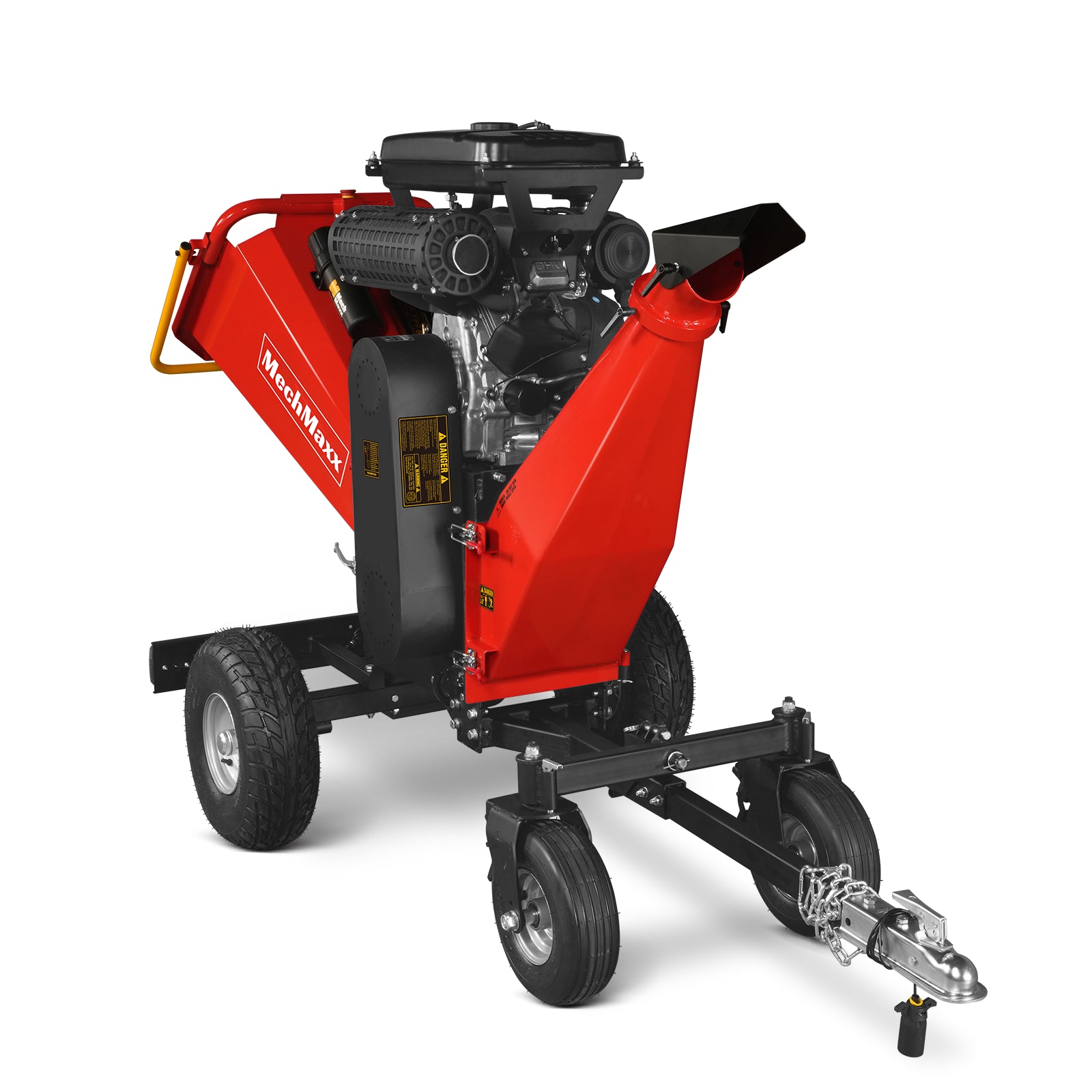 8 inch ZONSEN E-Start 1000cc 35hp Gas Powered 4 - Wheel Drum Wood Chipper with Taillight , B200