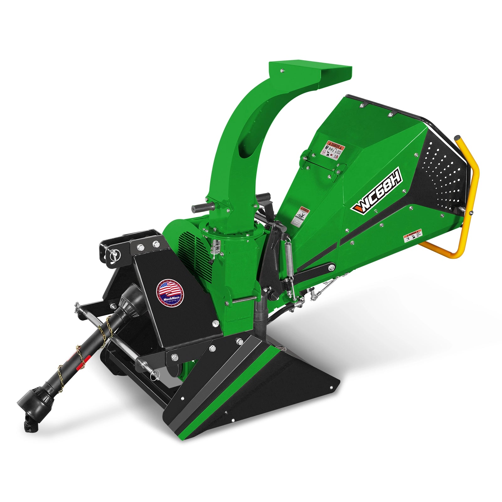 6" 3 Point Hydraulic Feeding PTO Wood Chipper for 20-50HP Tractor,  WC68H