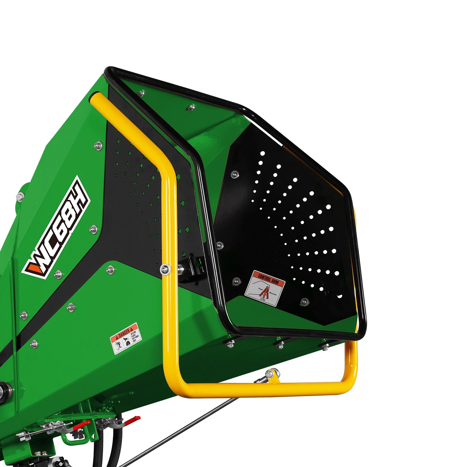 6" 3 Point Hydraulic Feeding PTO Wood Chipper for 20-50HP Tractor,  WC68H