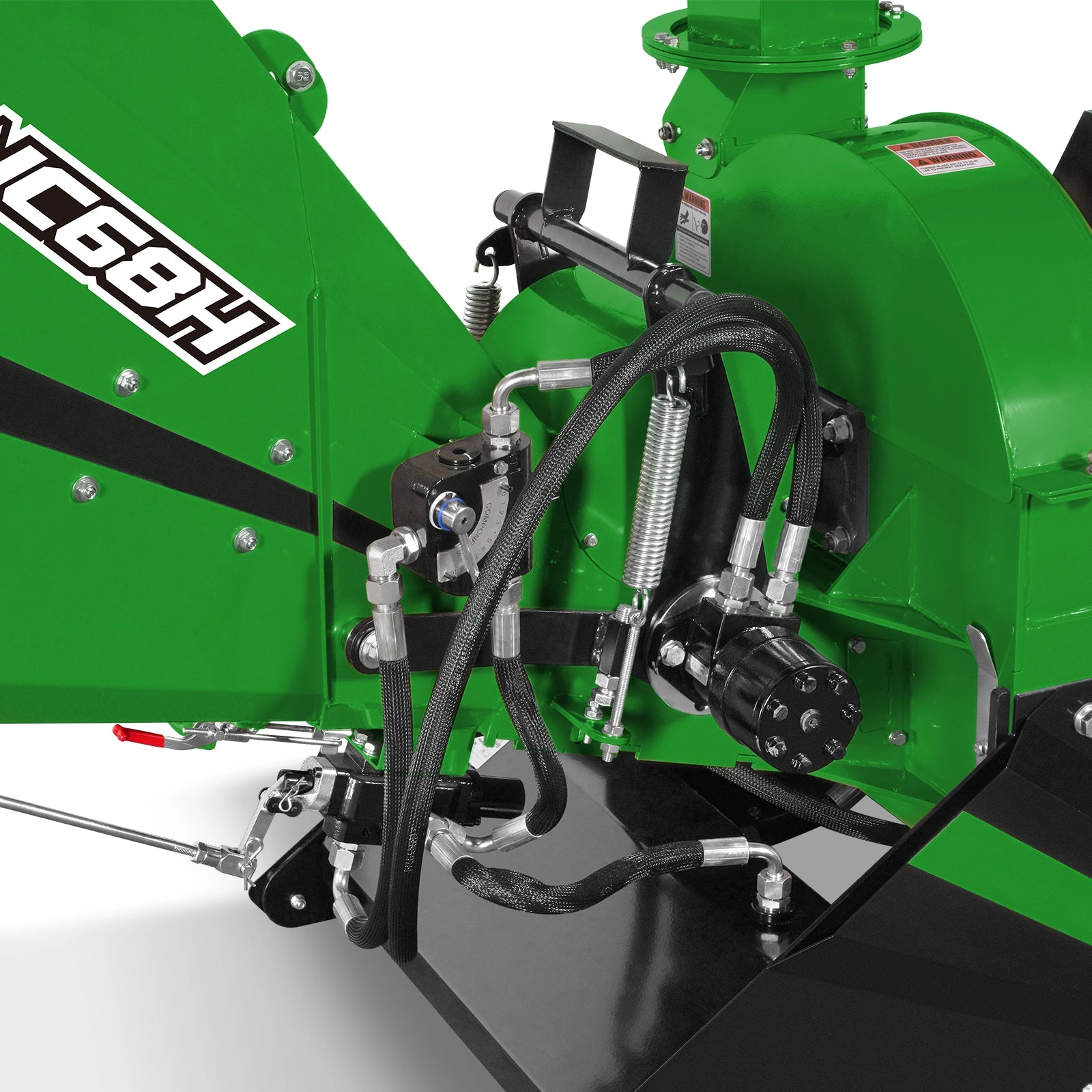 6" 3 Point Hydraulic Feeding PTO Wood Chipper for 20-50HP Tractor,  WC68H