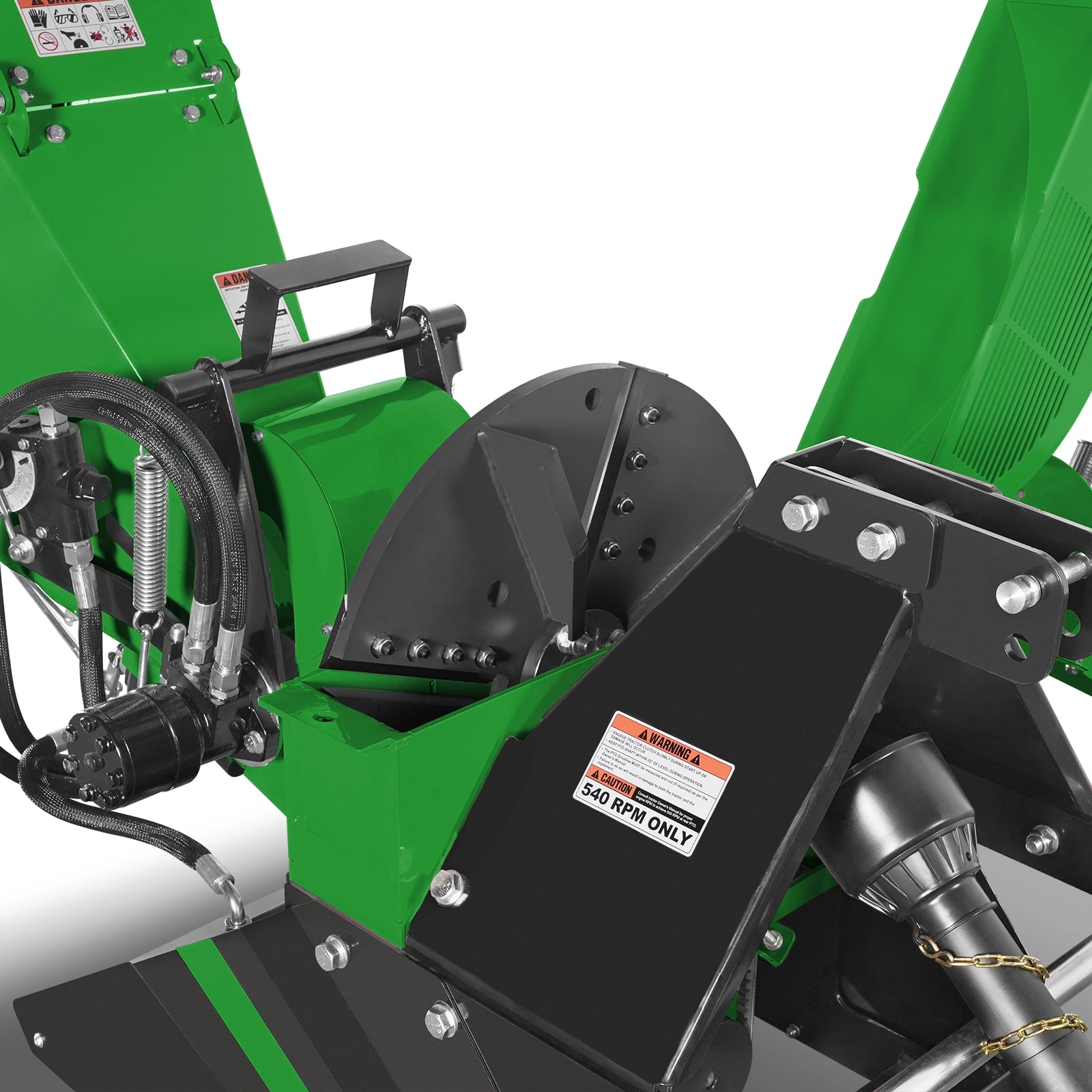 6" 3 Point Hydraulic Feeding PTO Wood Chipper for 20-50HP Tractor,  WC68H