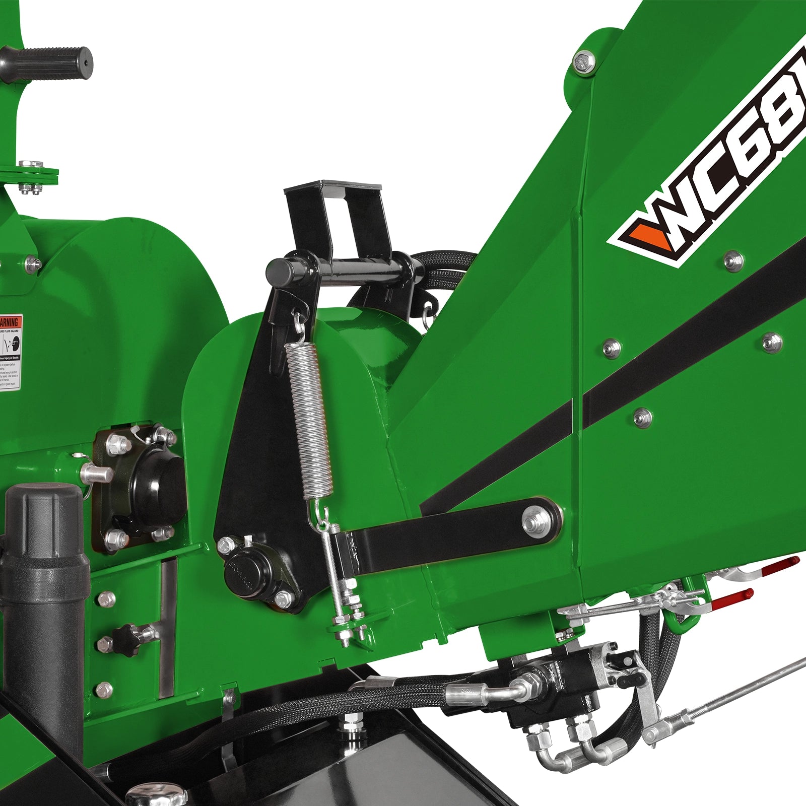 6" 3 Point Hydraulic Feeding PTO Wood Chipper for 20-50HP Tractor,  WC68H
