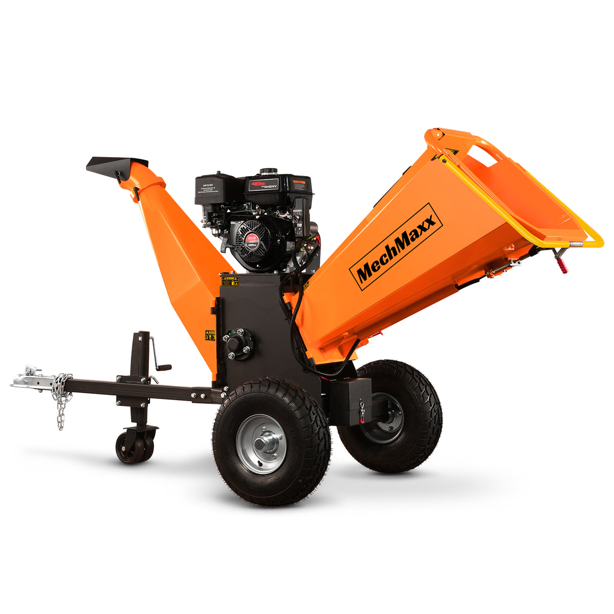 6 inch E-start DUCAR 420cc 15hp Gasoline Engine Powered Drum Wood Chipper , P4206