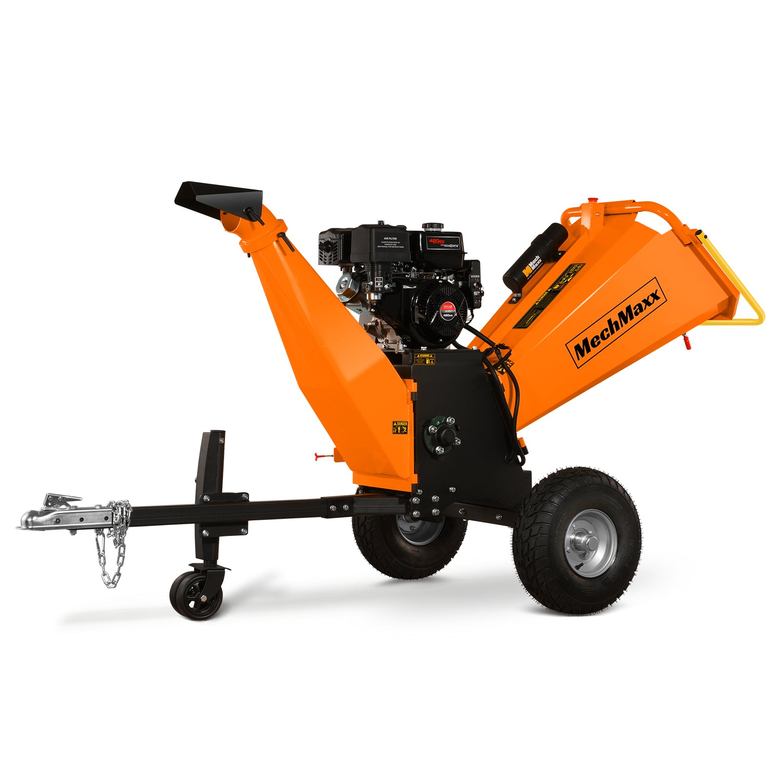 6 inch E-start DUCAR 420cc 15hp Gasoline Engine Powered Drum Wood Chipper , P4206