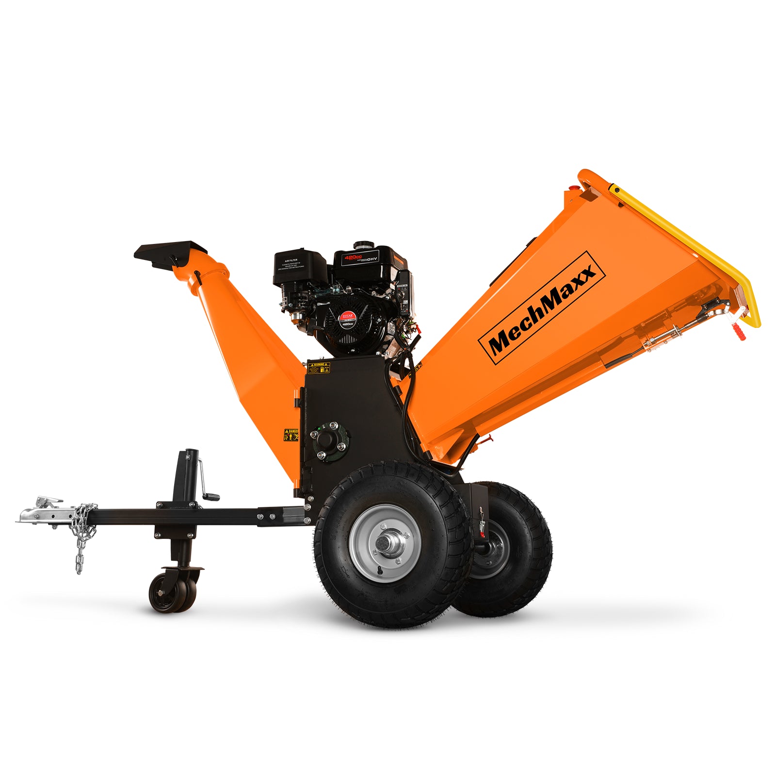 6 inch E-start DUCAR 420cc 15hp Gasoline Engine Powered Drum Wood Chipper , P4206