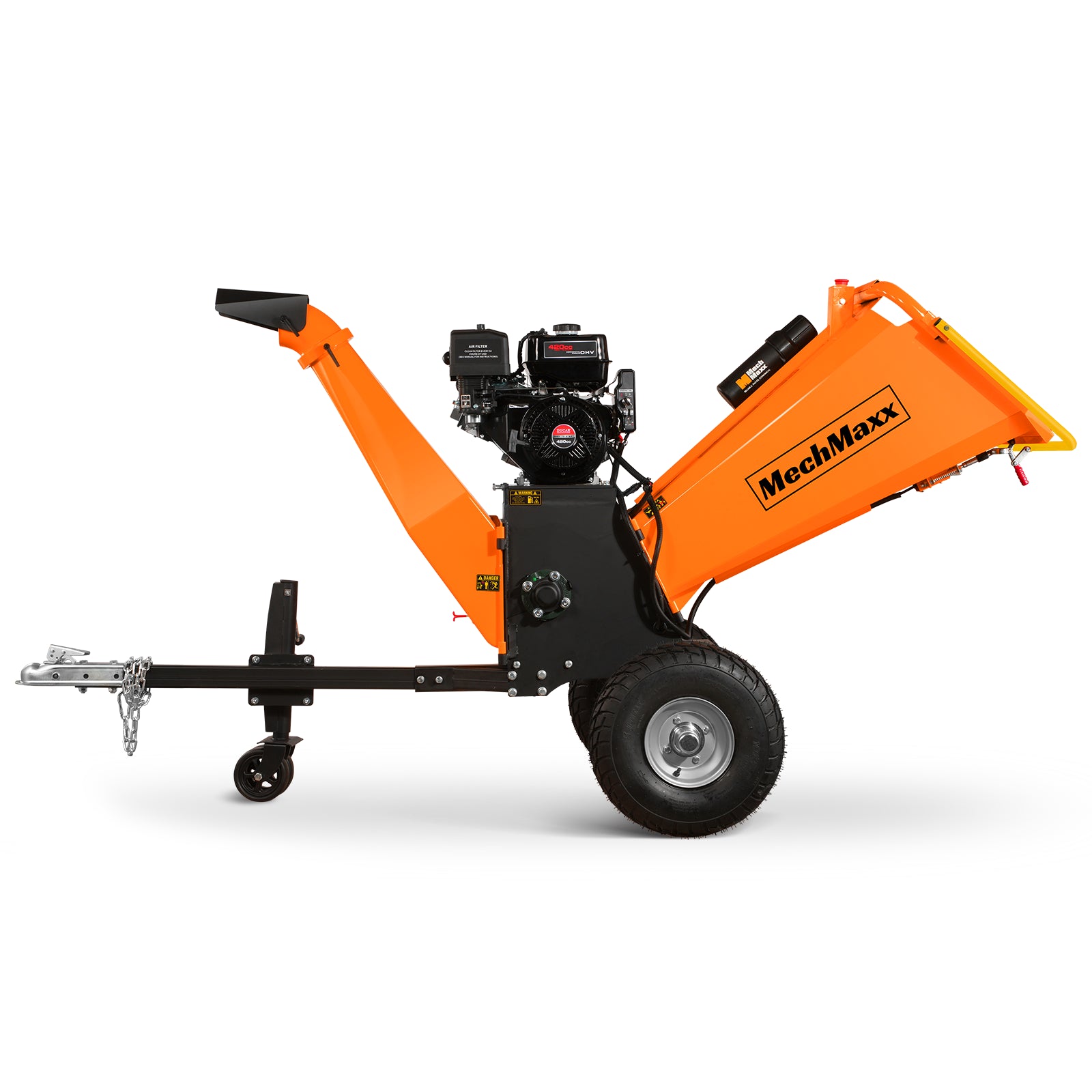 6 inch E-start DUCAR 420cc 15hp Gasoline Engine Powered Drum Wood Chipper , P4206