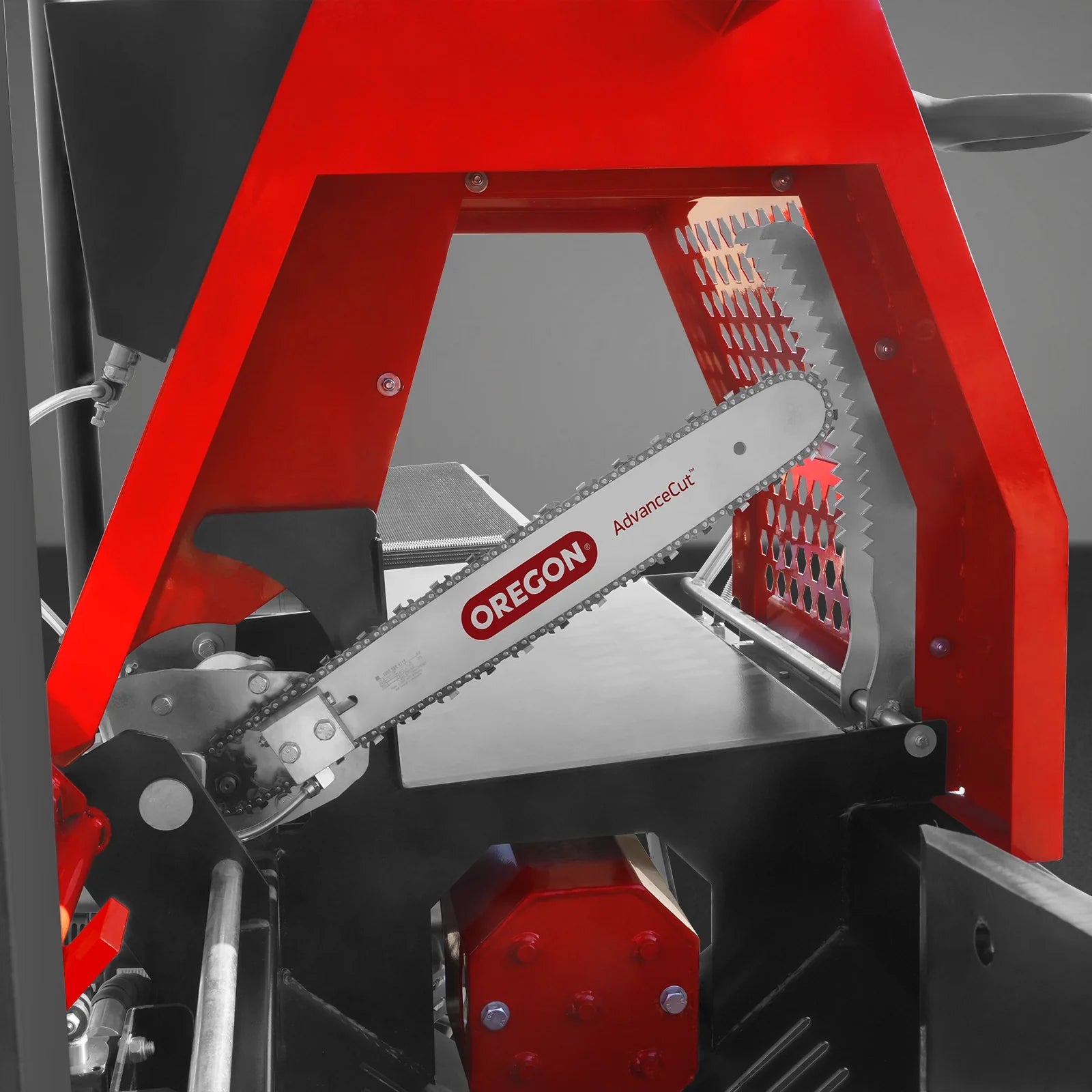 Honda GX390 Engine Firewood Log Splitter Processor with Conveyor, 20ton Splitting Force 24" x 15" Log Capacity, 18" Chainsaw, HLS20