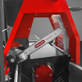 Honda GX390 Engine Firewood Log Splitter Processor with Conveyor, 20ton Splitting Force 24" x 15" Log Capacity, 18" Chainsaw, HLS20