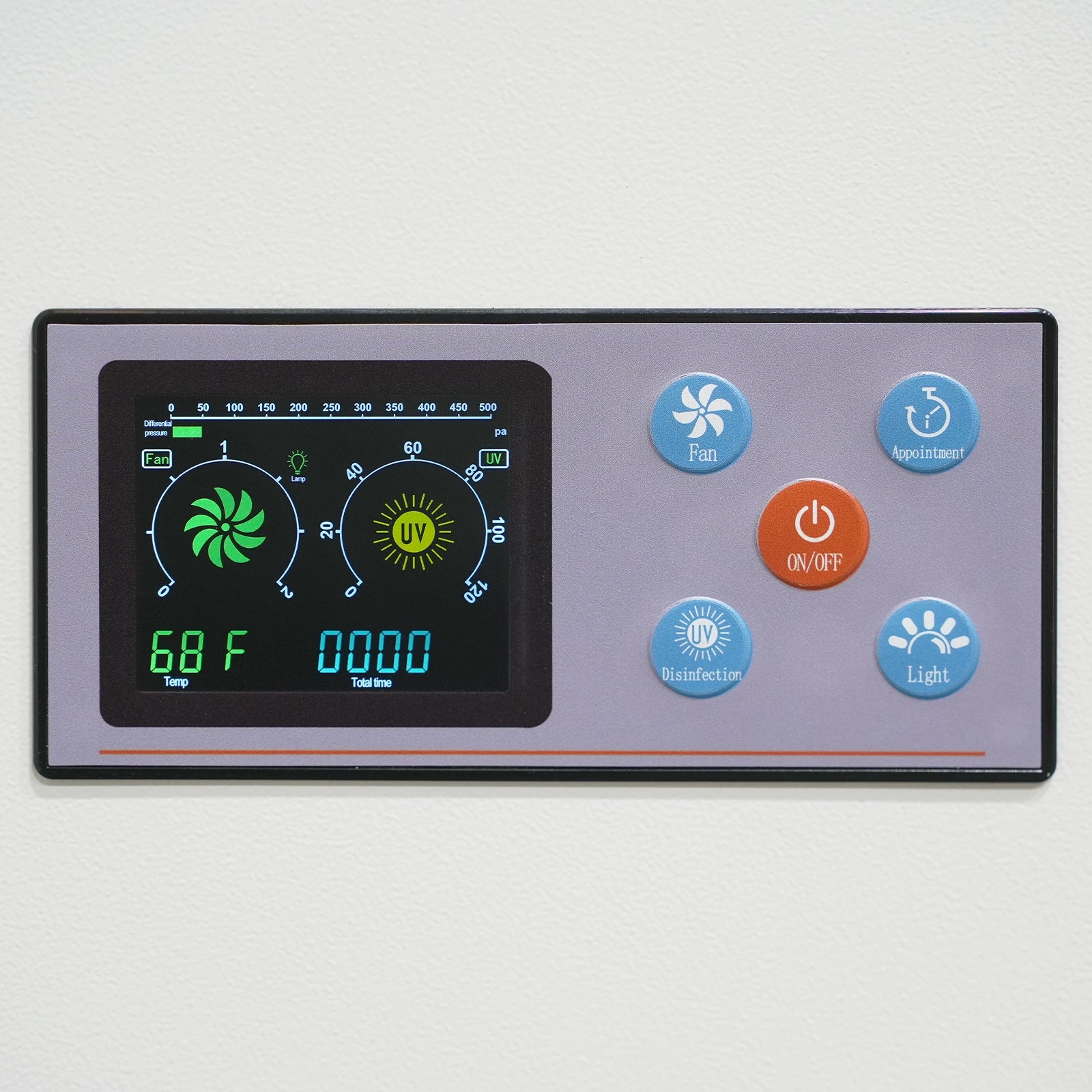 57.5″ Wide CB-H2Pro Horizontal Laminar Flow Clean Bench with HEPA Filtration & UV Sterilization | ISO Class 5