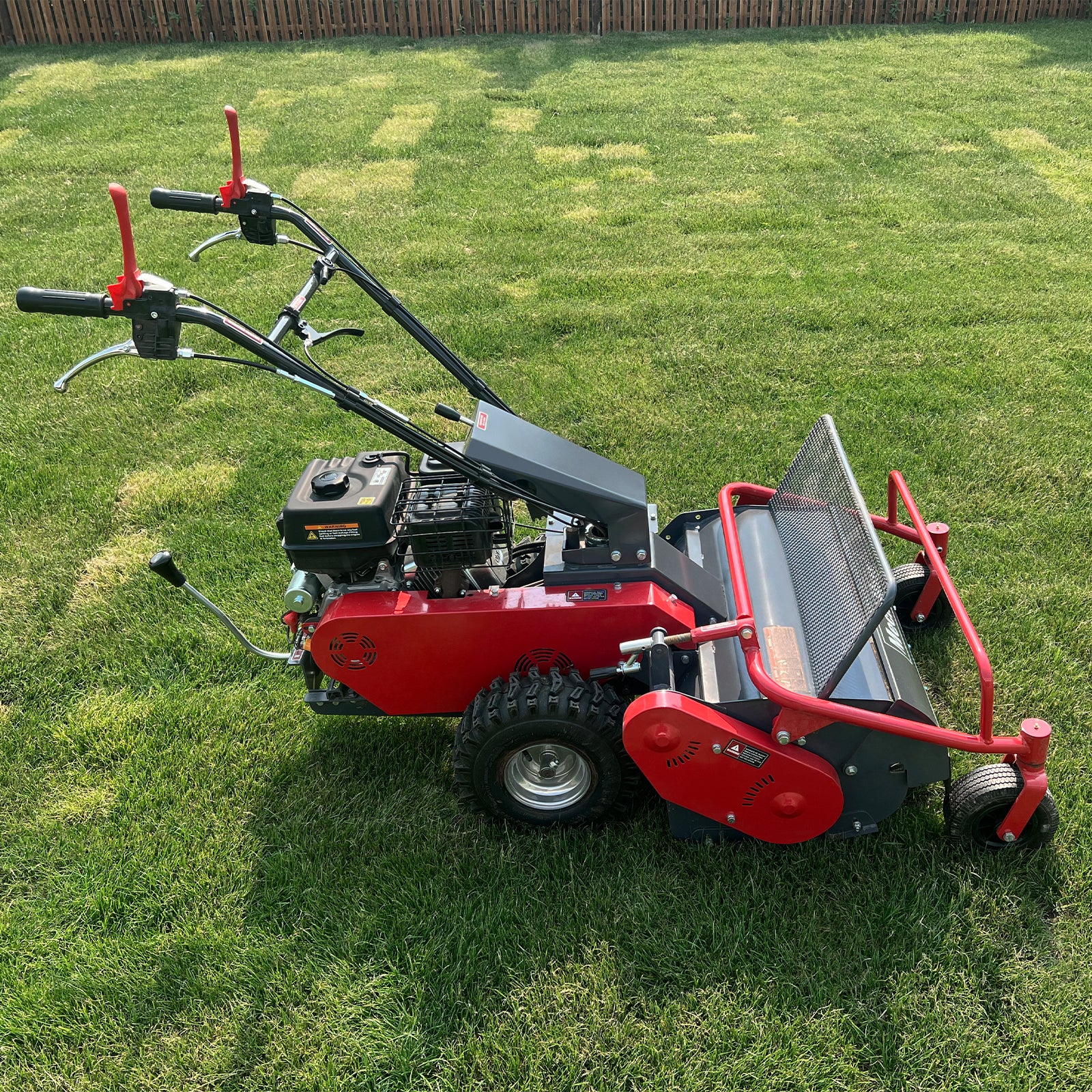 27" Walk Behind Flail Mower, 10HP 302cc, Self-Propelled, Wheeled, Electric Start, SFM27W