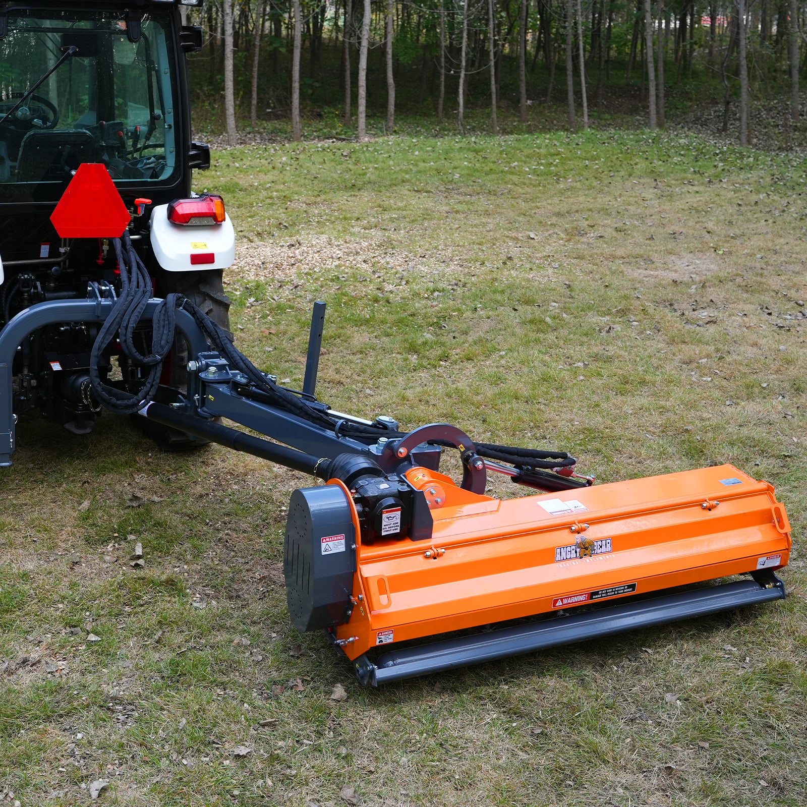 72” Offset Ditch Bank Flail Mower with 90° Tilt, 70-90 HP Tractor, 3-Point Hitch, PTO Drive Shaft, VAM72