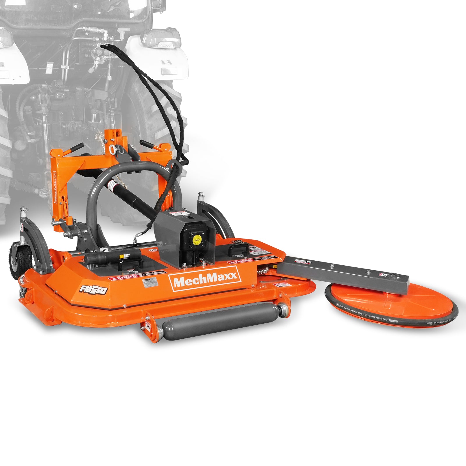 60 in Orchard Finish Mower,  3 Point Hitch Cat.1,  Hydraulic Offset,  PTO Shaft Included with Shear Bolt,  20-45 HP,  FMS60