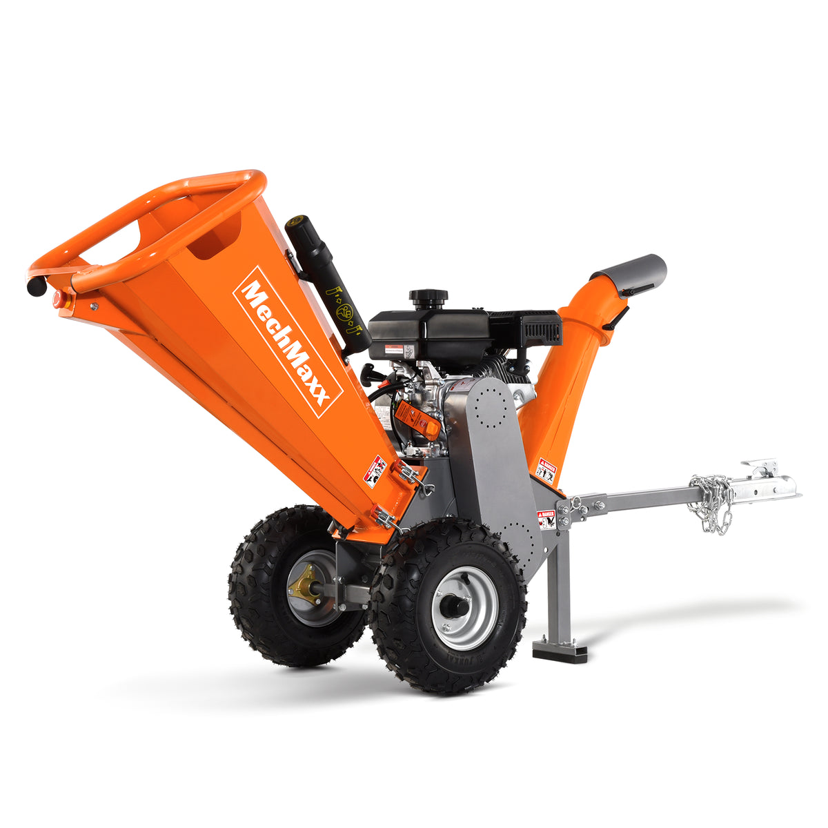 4 inch Rato 212cc 7hp Gas Engine Powered Wood Chipper with Towbar