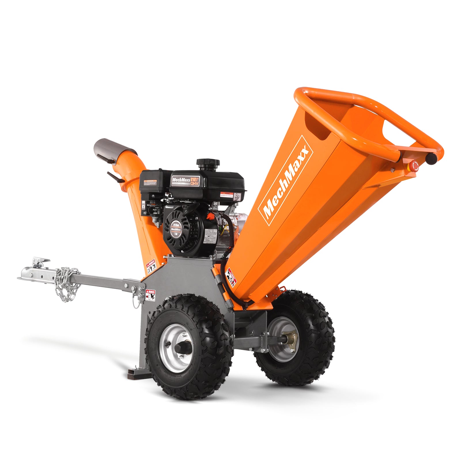 4 inch Gas Engine Powered Wood Chipper with Towbar; Model GS650