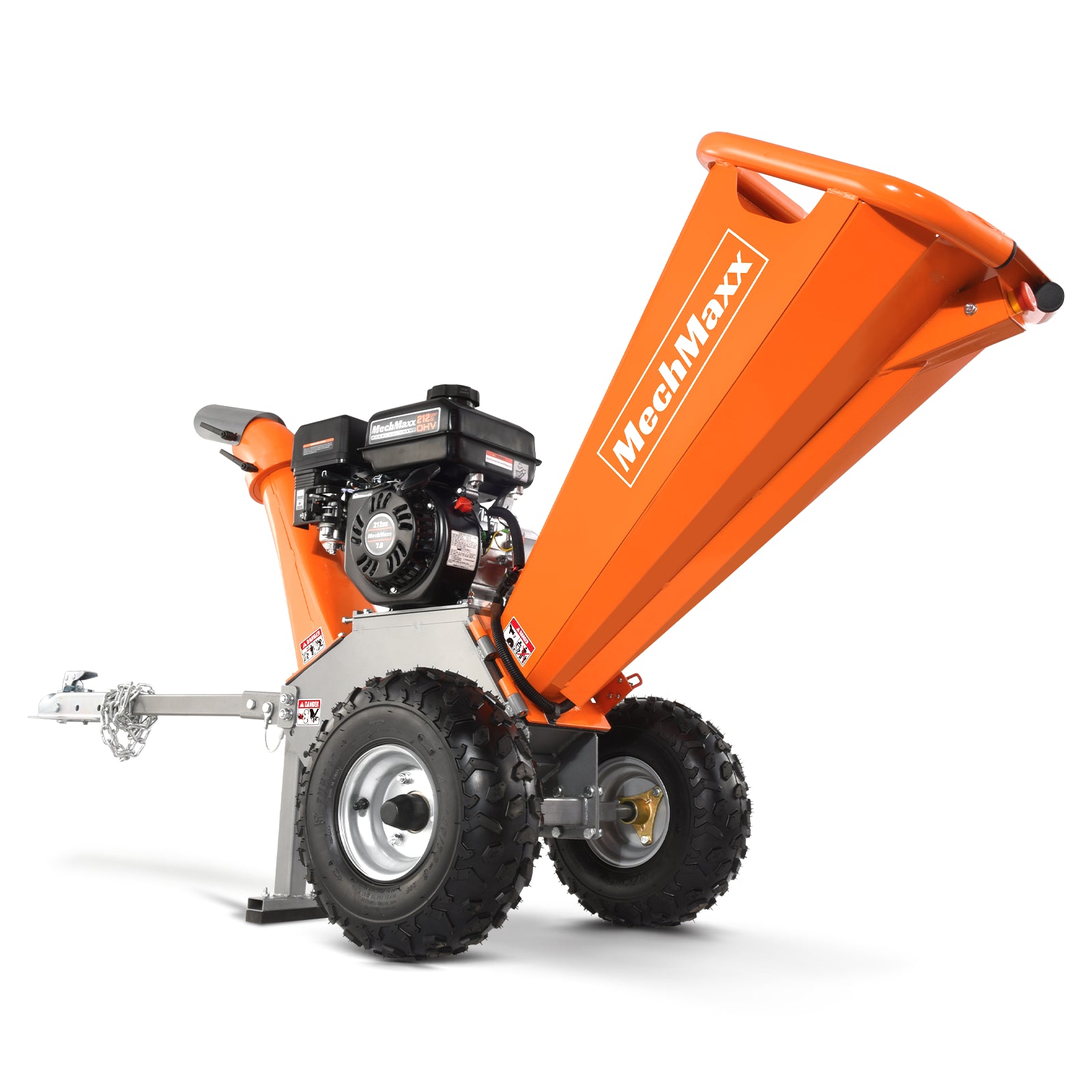 4 inch Gas Engine Powered Wood Chipper with Towbar; Model GS650
