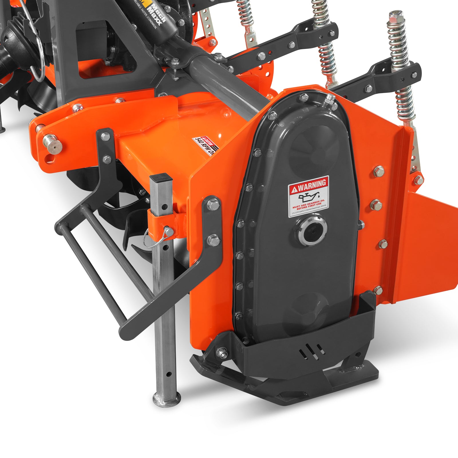 90 in Heavy Duty Rotary Tiller, 3 Point Hitch Cat.2, Gear Drive, PTO Shaft Included with Slip Clutch, 50–90 HP, HRT90