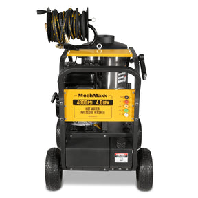 4000 PSI 4 GPM 15 HP ZONSEN E-Start Gas Engine Hot Water Pressure Washer with Hose Reel, HPW40D