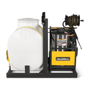 4000 PSI 4 GPM 15 HP ZONSEN E-Start Gas Engine Hot Water Pressure Washer Skid Mounted with 175 Gal Tank, HPW40DT