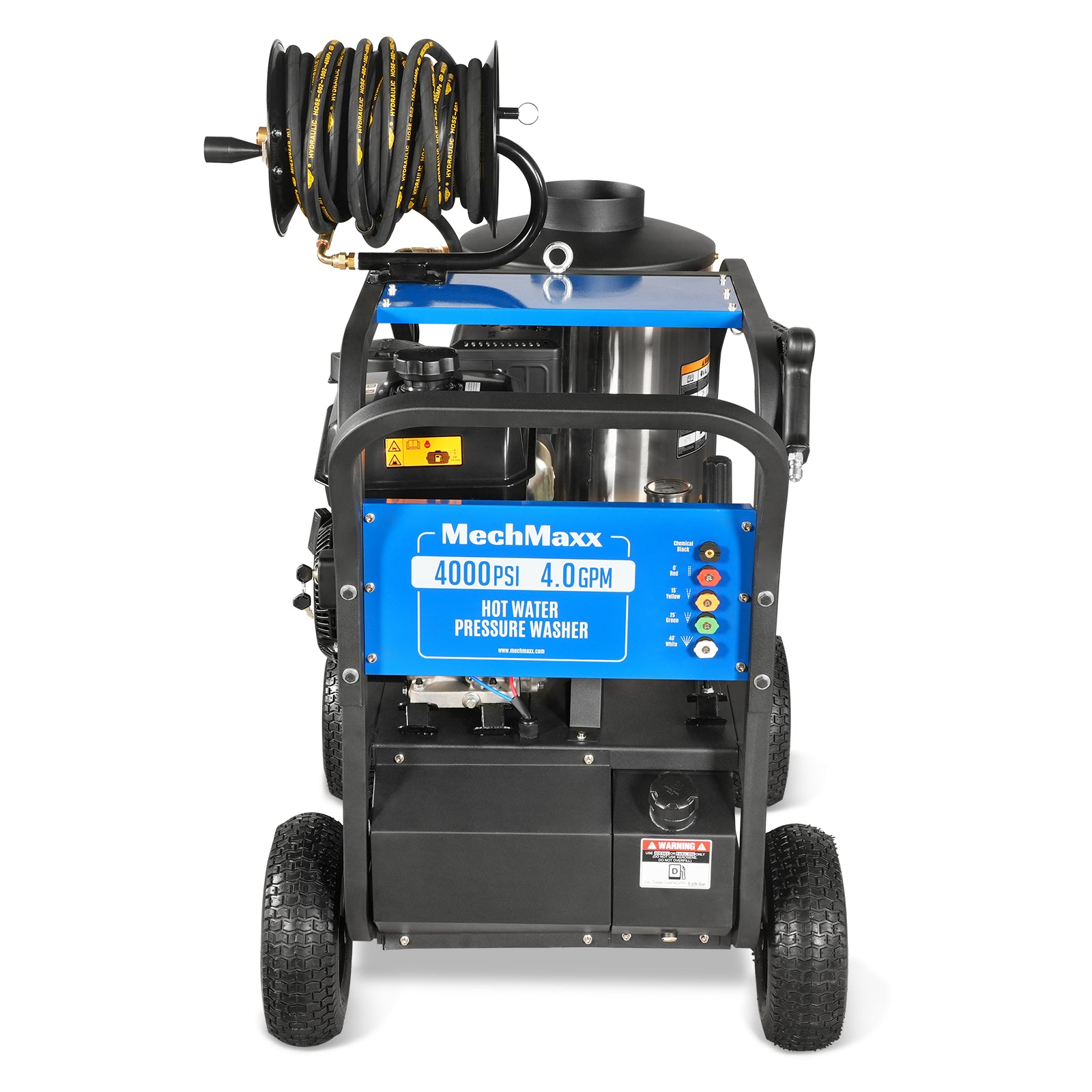 4000 PSI 4 GPM KOHLER E-Start Engine Hot Water Pressure Washer with Hose Reel, HPW40K