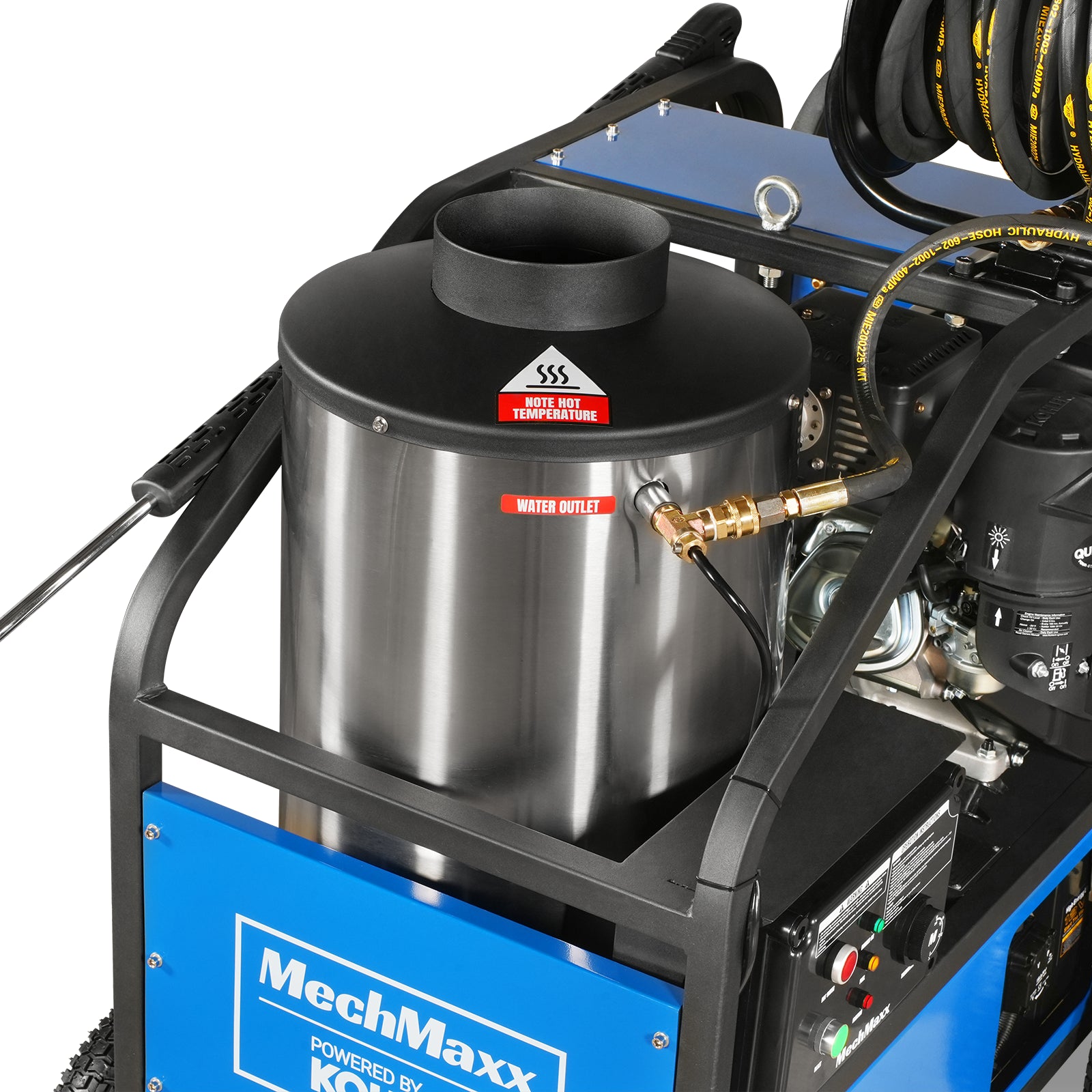 4000 PSI 4 GPM KOHLER E-Start Engine Hot Water Pressure Washer with Hose Reel, HPW40K