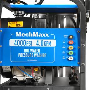 4000 PSI 4 GPM KOHLER E-Start Engine Hot Water Pressure Washer with Hose Reel, HPW40K