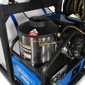 4000 PSI 4 GPM KOHLER E-Start Engine Hot Water Pressure Washer Skid Mounted with 175 Gal Tank, HPW40KT