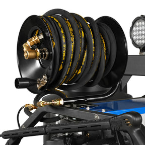 4000 PSI 4 GPM KOHLER E-Start Engine Hot Water Pressure Washer Skid Mounted with 175 Gal Tank, HPW40KT