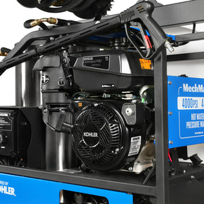 4000 PSI 4 GPM KOHLER E-Start Engine Hot Water Pressure Washer Skid Mounted with 245 Gal Tank, HPW40KBT