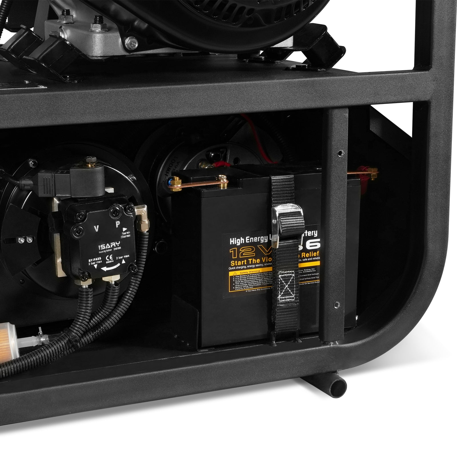 4000 PSI 4 GPM KOHLER E-Start Engine Hot Water Pressure Washer with Hose Reel, HPW40K