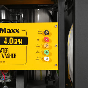 4000 PSI 4 GPM 15 HP ZONSEN E-Start Gas Engine Hot Water Pressure Washer Skid Mounted with 175 Gal Tank, HPW40DT