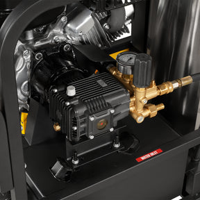 4000 PSI 4 GPM 15 HP ZONSEN E-Start Gas Engine Hot Water Pressure Washer with Hose Reel, HPW40D