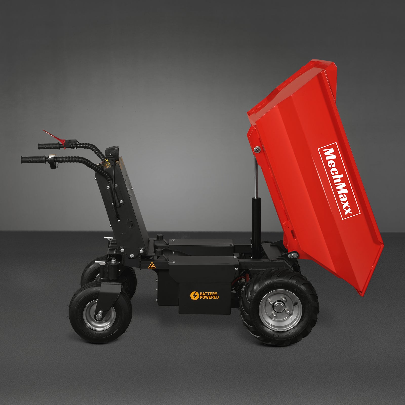 1100 lb 1000W DC Motor 48V Battery Powered Hydraulic Tipping Dump Cart , EH50