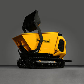 1800lb 420cc  E-start Gas Engine Stand-ON Hydraulic Track Dumper with Self-Loading