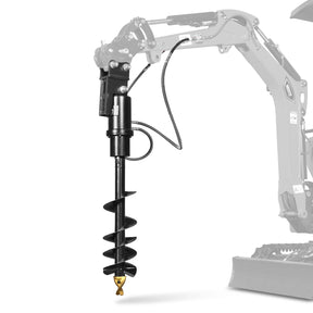 32x8" Auger Attachment for Mini Compact Excavator ( SKU: 150530; 150531; 150532 )
