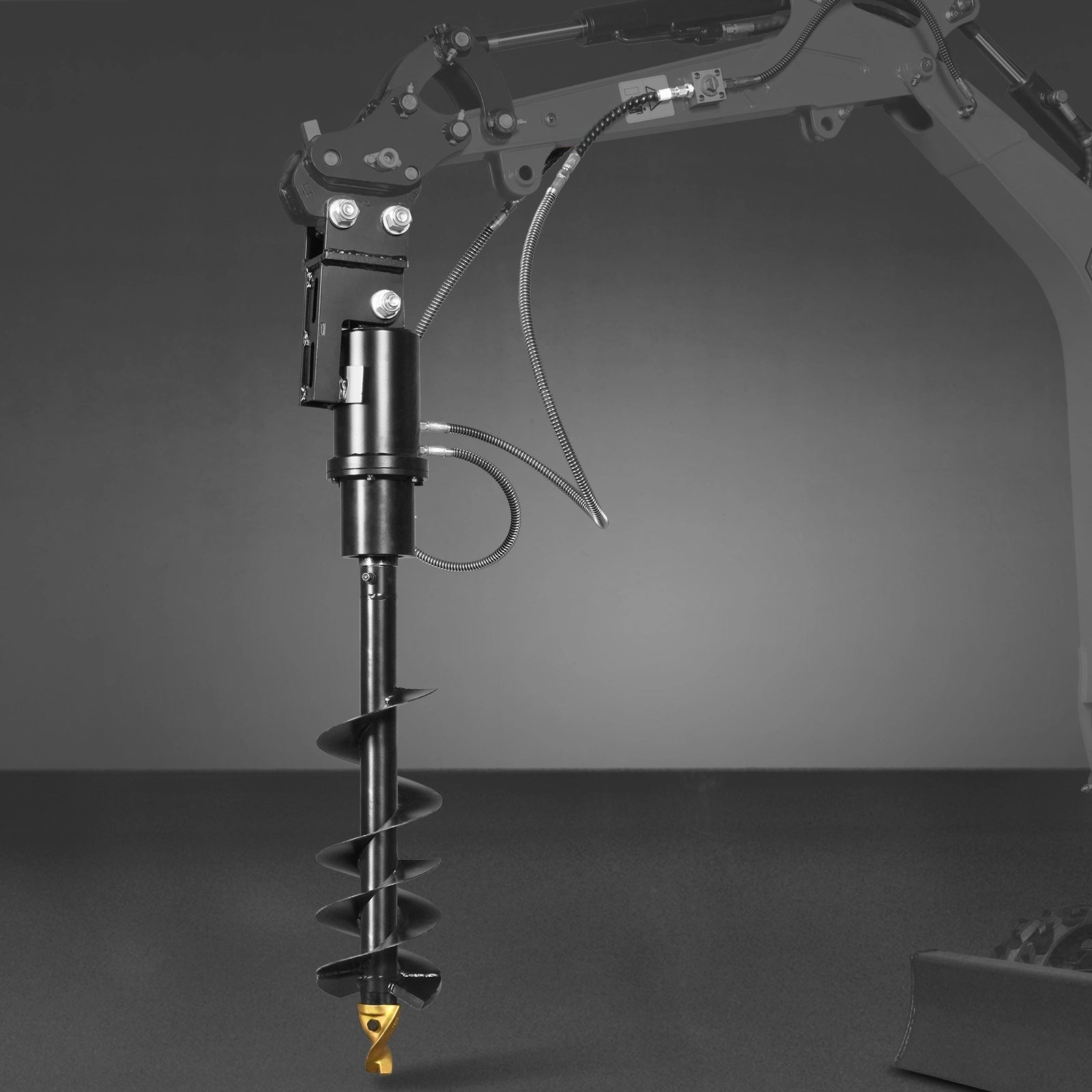 32x8" Auger Attachment for Mini Compact Excavator ( SKU: 150530; 150531; 150532 )