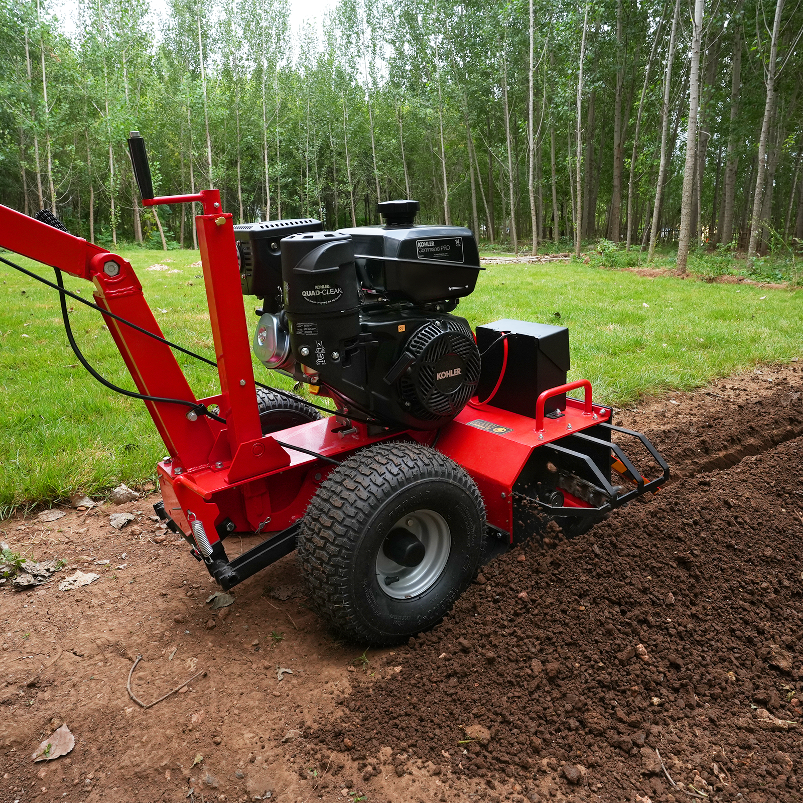 14HP 429cc KOHLER E-start 24'' Ditching Mini Trencher , TCR1500