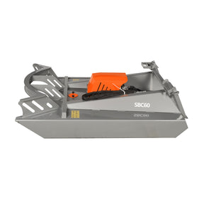 60in  Heavy Duty Skid Steer Brush Cutter Rotary Mower Attachment,15-25gal/min,SBC60