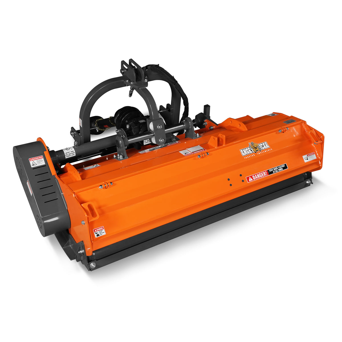 72" Heavy Duty PTO Flail Mower with Hydraulic Side Shift 3 Point 50-75 hp, KDK72H