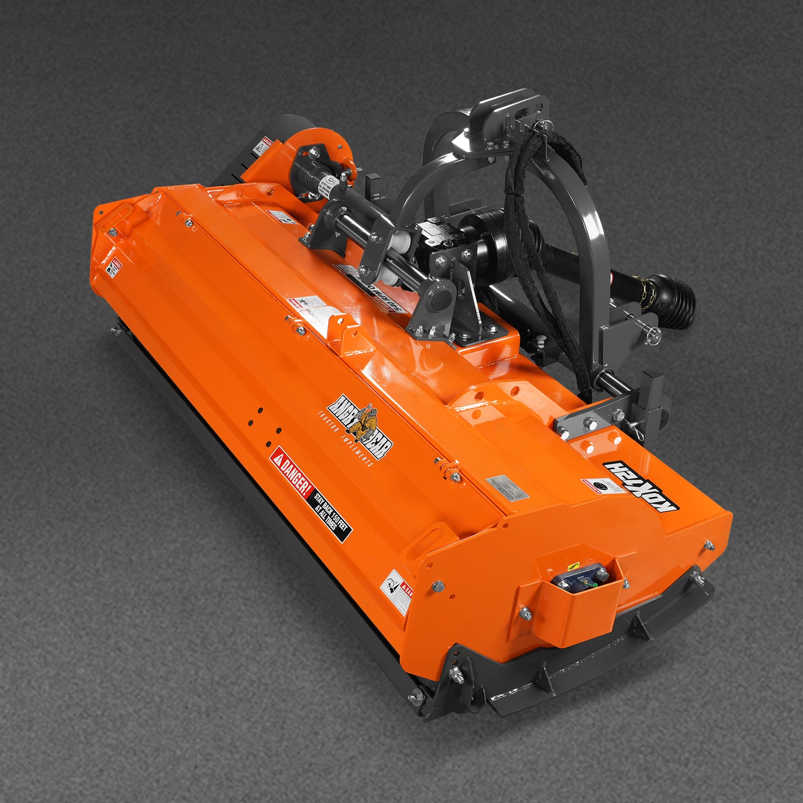 72" Heavy Duty PTO Flail Mower with Hydraulic Side Shift 3 Point 50-75 hp, KDK72H