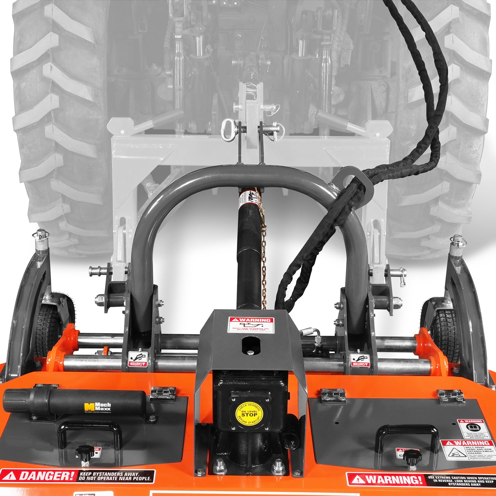 60 in Orchard Finish Mower, 3 Point Hitch Cat.1, Hydraulic Offset, PTO Shaft Included with Shear Bolt, 20–45 HP, FMS60